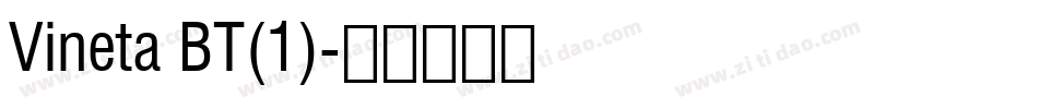Vineta BT(1)字体转换